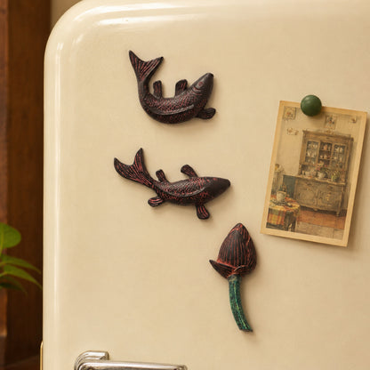 Kunstharz-Magnete, chinesischer Stil mit Koi-Motiven