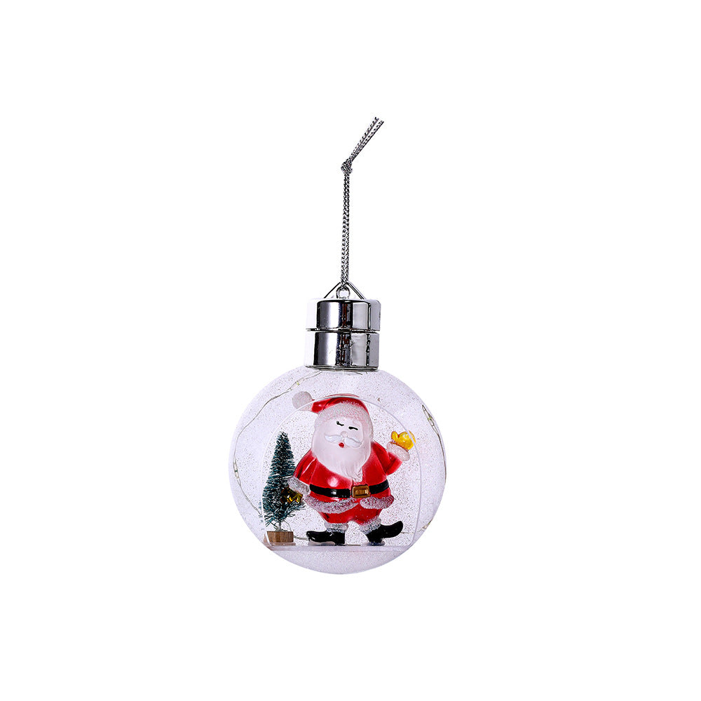 Dekorative, beleuchtete Weihnachtskugel zum Aufhängen