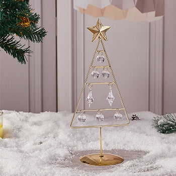 Dekorative LED-Weihnachtsbaum-Figur aus Metall