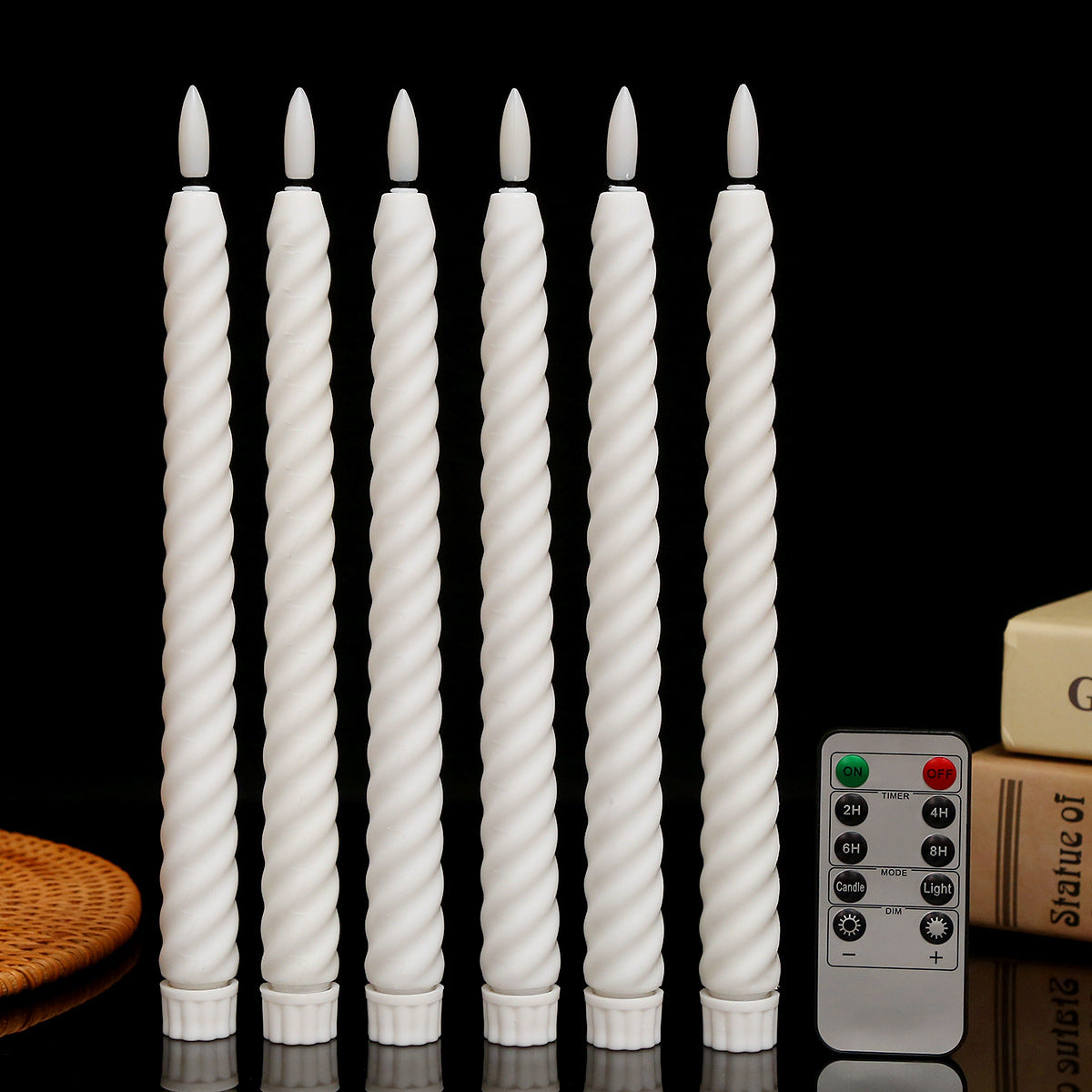 LED-Stabkerze mit Kunststoffgehäuse