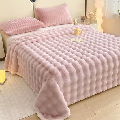 Weiches Bettlaken aus Milchfaser-Fleece, 180x200-220cm