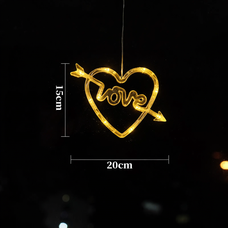 LED-Fenster-Deko-Licht mit Saugnapf