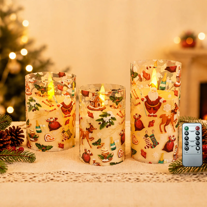 LED-Weihnachtskerzen mit Fernbedienung