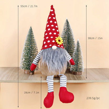 Weihnachts-Wichtelfigur, dekorative Stoffpuppe