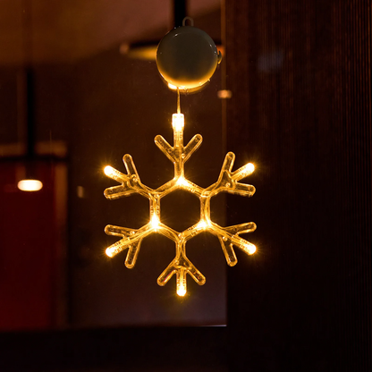 LED-Fensterdekorationsleuchte mit Saugnapf für Weihnachten
