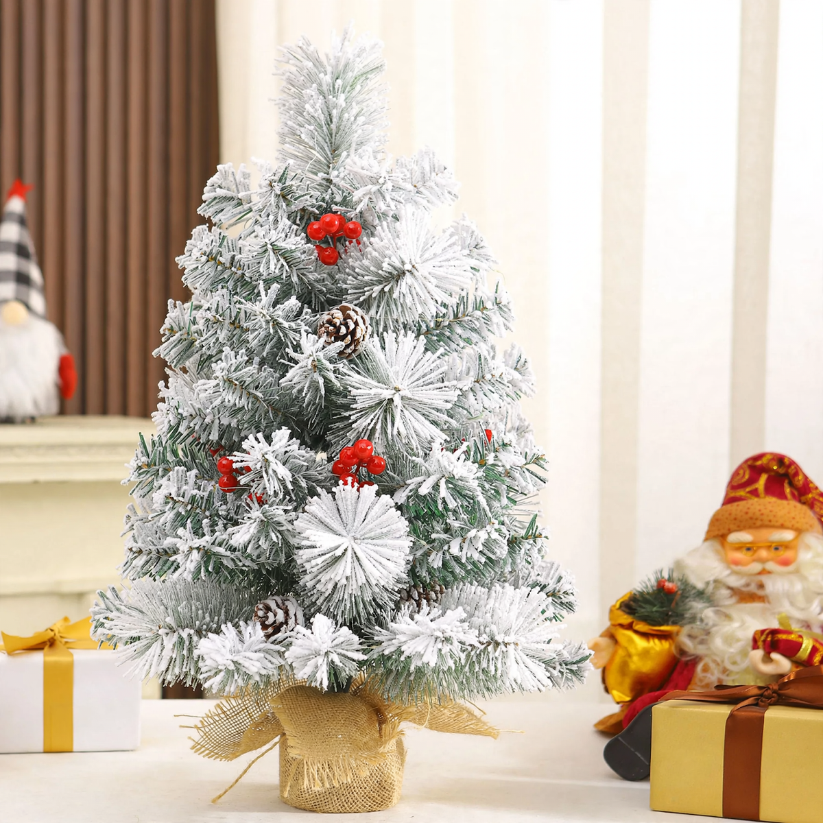 Künstlicher Mini-Weihnachtsbaum für den Tisch