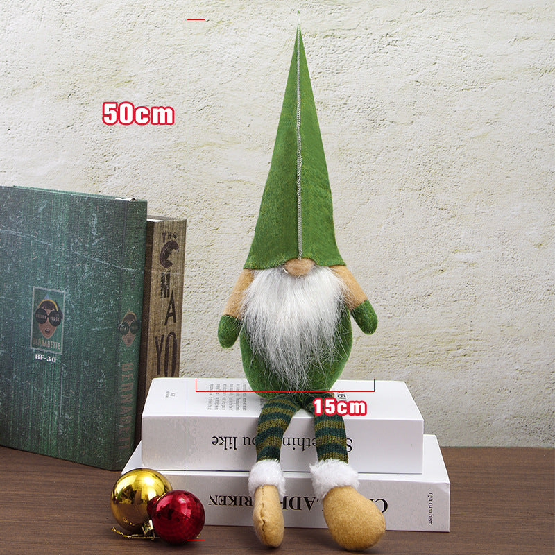 Weihnachts-Wichtelfigur mit langen Beinen
