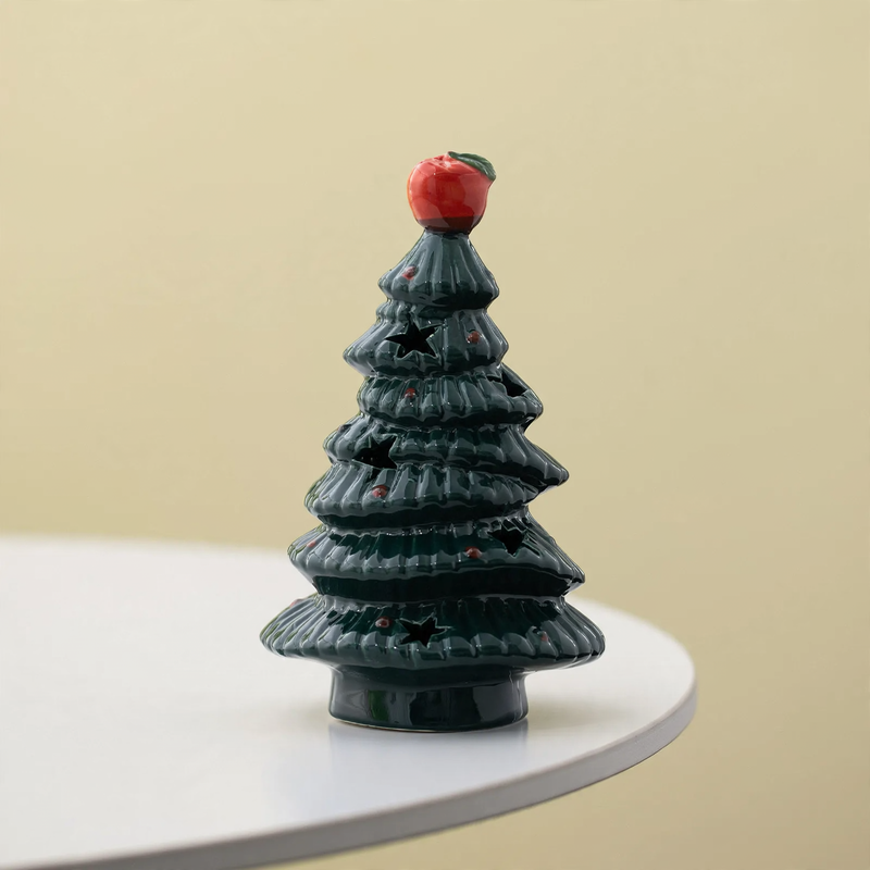 Dekorative Keramik-Weihnachtsbaum-Leuchte