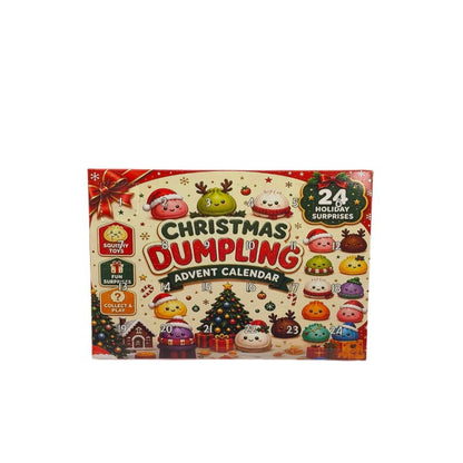 Adventskalender mit 24 Quetschfiguren in Obst- und Gemüseform
