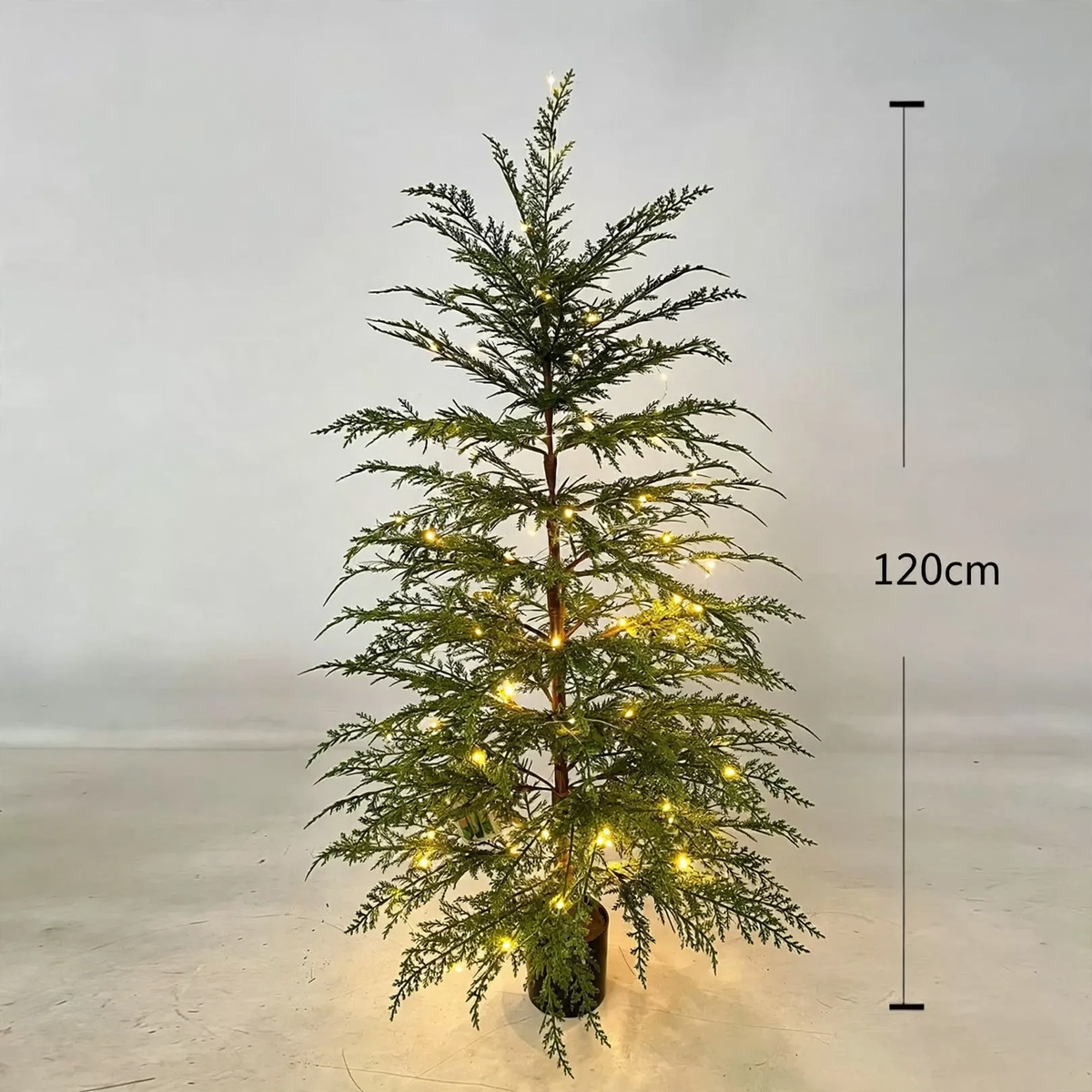 Künstlicher Norfolk-Tannenbaum im Korb, 45-120 cm