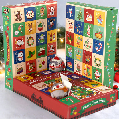 Leere 24-Fächer-Weihnachtsbox für Adventskalender