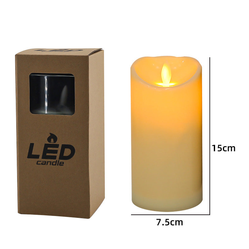 LED-Stumpenkerze mit Flackereffekt