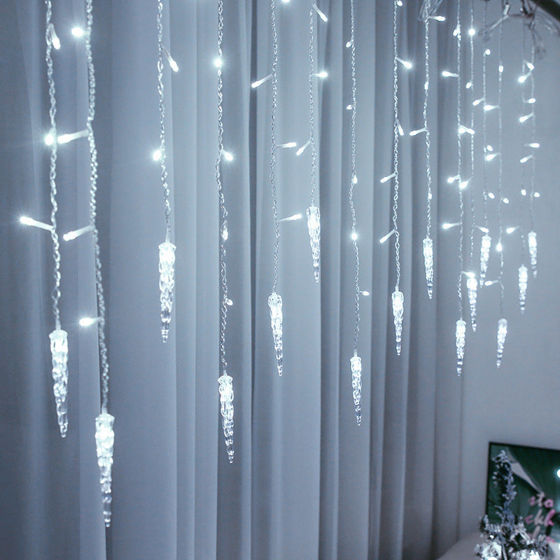 LED-Eiszapfen-Lichtervorhang für Fensterdekoration