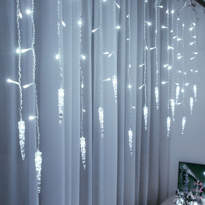 LED-Eiszapfen-Lichtervorhang für Fensterdekoration