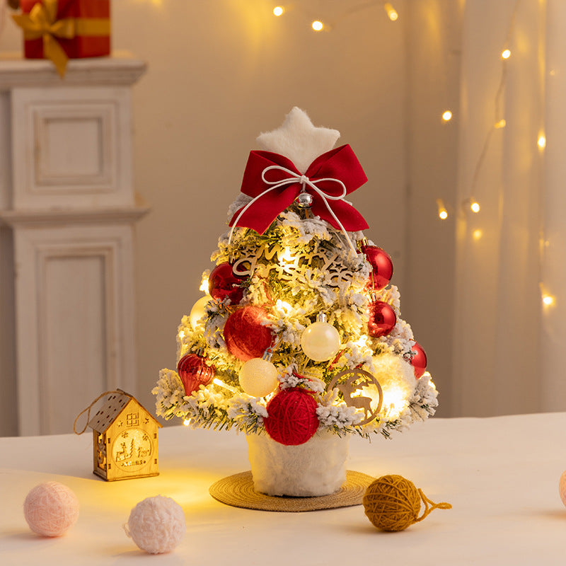 Mini-Weihnachtsbaum mit Schnee-Effekt