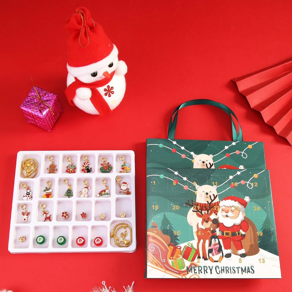 DIY-Adventskalender mit Schmuckperlen für Armbänder