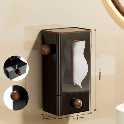 Wandmontierte Kosmetiktuchbox, Kunststoff