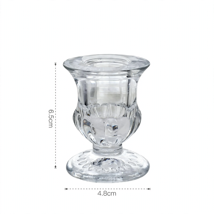 Glas-Kerzenhalter im europäischen Stil