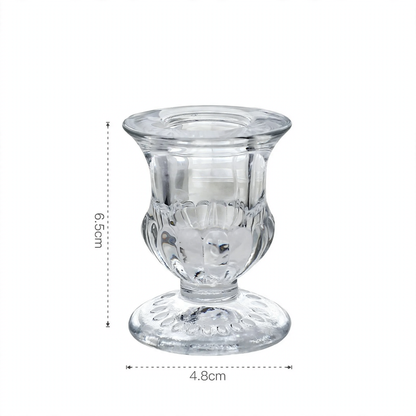 Glas-Kerzenhalter im europäischen Stil