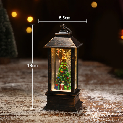 Dekorative Weihnachts-Öllampe im Retro-Stil