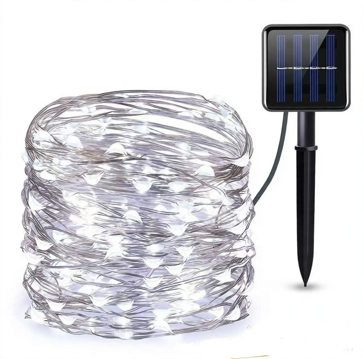 LED-Kupferdraht-Lichterkette mit Fernbedienung und 8 Funktionen