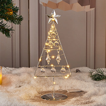 Dekorative LED-Weihnachtsbaum-Figur aus Metall