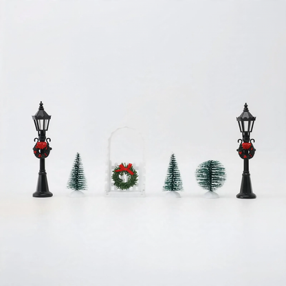 Miniatur-Weihnachtsdekorations-Set für Mikrolandschaften
