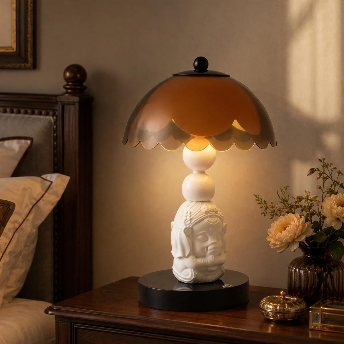 Nachttischlampe mit Elefanten-Motiv, niedlich