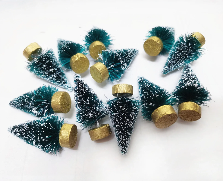 Mini-Weihnachtsbaum-Tischdekoration, Sisal