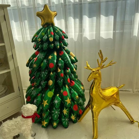 3D-Weihnachtsdekoration aus Aluminiumfolie
