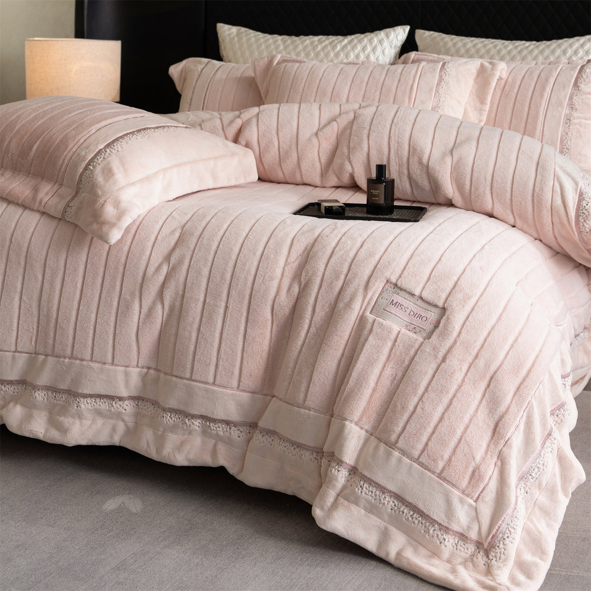 Luxuriöses Milchfaser-Fleece Bettwäsche-Set, extra dick