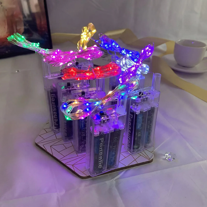 LED-Kupferdraht-Lichterkette mit Batteriebox