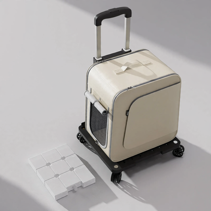 Haustier-Transportbox mit Rollen, Oxford-Material