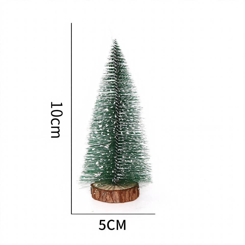 Mini-Weihnachtsbaum aus PVC, beschneit, verschiedene Größen