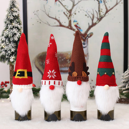 Weihnachts-Wichtel Flaschenüberzug, Polyester