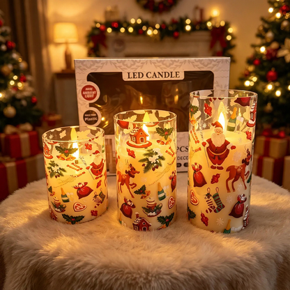 LED-Weihnachtskerzen mit Fernbedienung