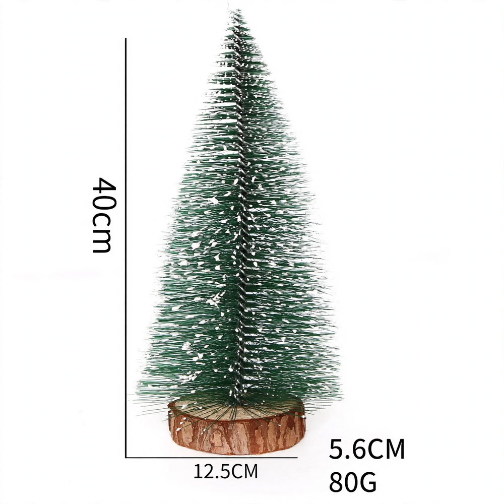 Miniatur-Weihnachtsbaum aus Kiefernnadeln mit Beleuchtung
