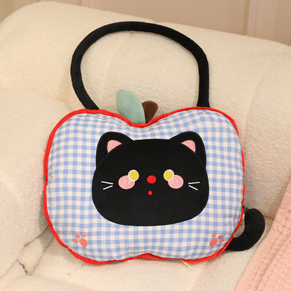 Apfel-Kuschelkissen mit Decke, 2-in-1