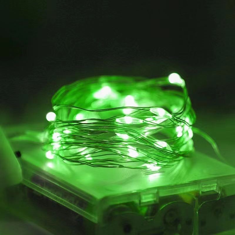 Wasserdichte LED-Silberdraht-Lichterkette, batteriebetrieben