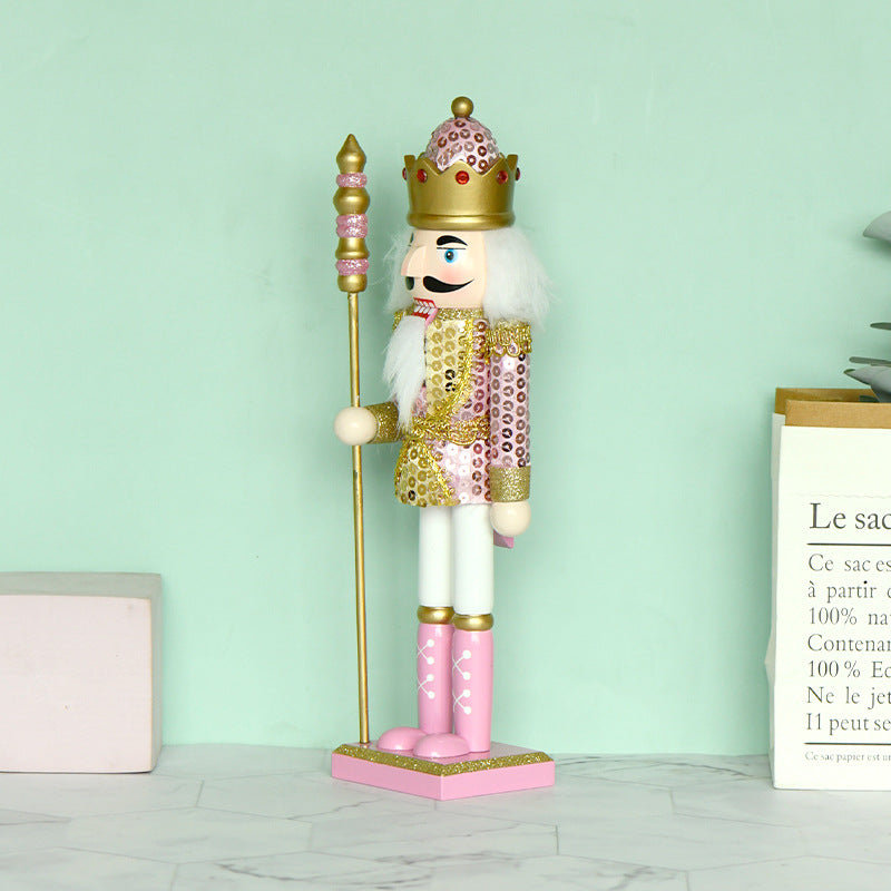 Nussknacker-Figur, 30 cm, Rosa