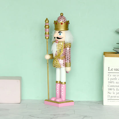 Nussknacker-Figur, 30 cm, Rosa
