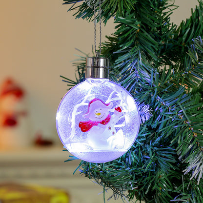 Dekorative, beleuchtete Weihnachtskugel zum Aufhängen