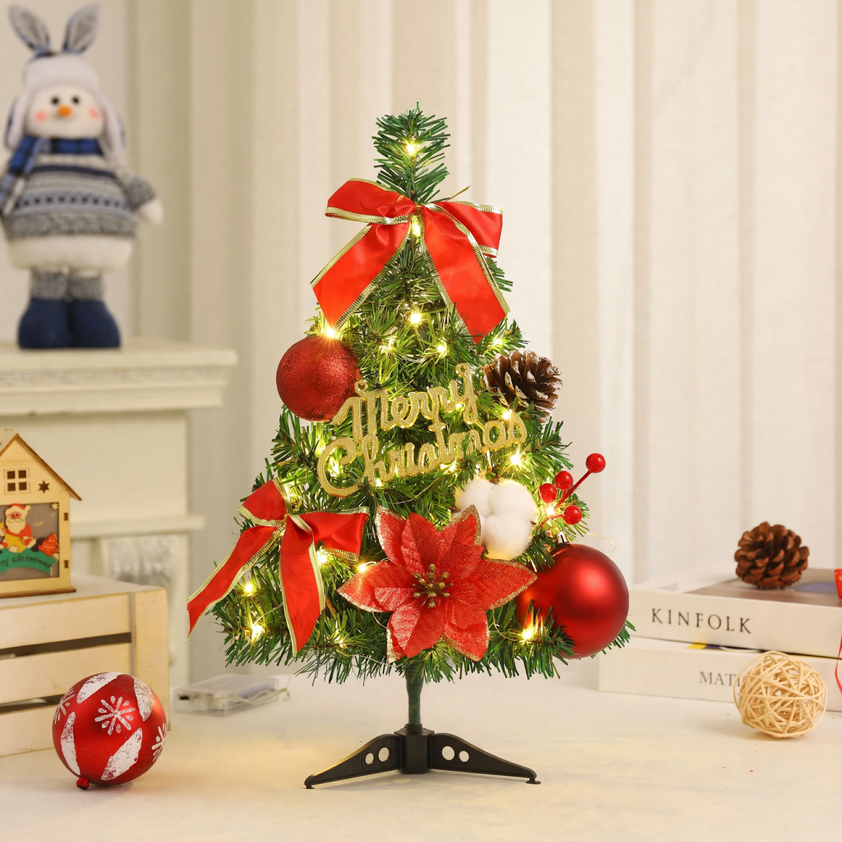 Mini-Weihnachtsbaum-Set, 45 cm oder 60 cm