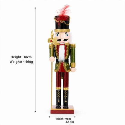 Dekorativer Nussknacker-Soldat, 30 cm oder 38 cm