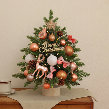 Mini-Weihnachtsbaum-Set mit Beleuchtung, 45 cm oder 60 cm