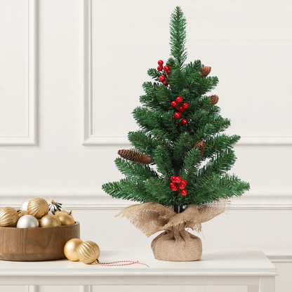 Mini-Weihnachtsbaum mit Tannenzapfen, 60 cm