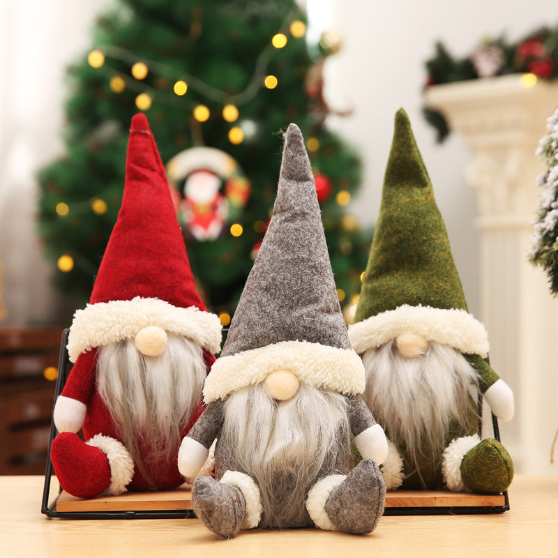 Weihnachts-Wichtel Dekofigur, Stoff