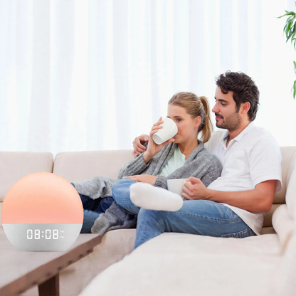 Multifunktionaler Sonnenaufgangs-Wecker mit Radio