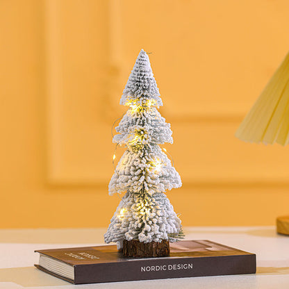 Mini-Weihnachtsbaum aus PVC, beschneit, verschiedene Größen