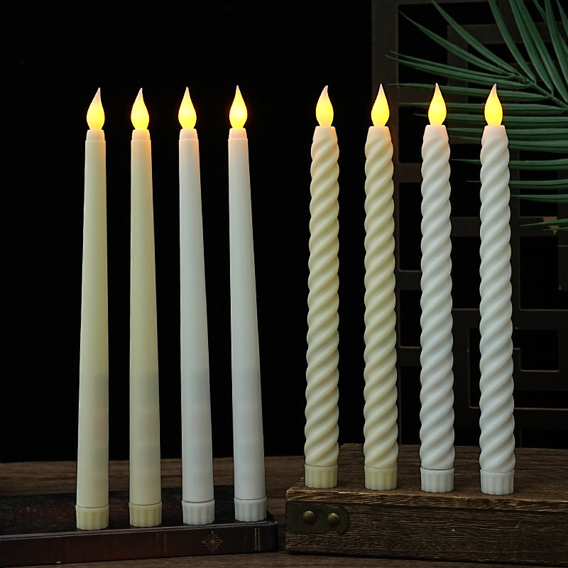 LED-Stabkerzen in Spiralform